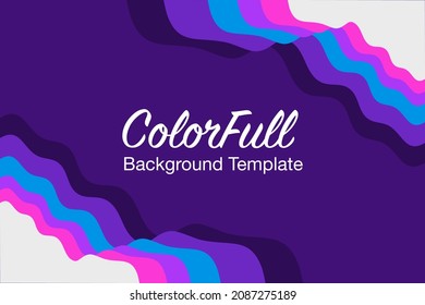 Fondo abstracto del efecto de corte de papel COlorfull