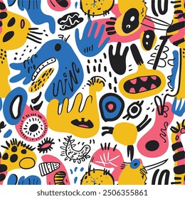A colorfull Pattern and seamless pattern 