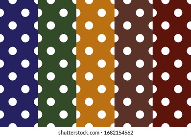 colorfull polka dots pattern background
