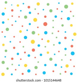 Colorfull Polkadot Background Seamless Pattern