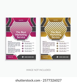 colorfull  poster or leaflet deisgn for corporate business, One pate template