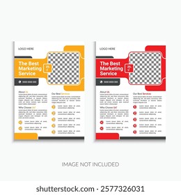 colorfull  poster or leaflet deisgn for corporate business, One pate template