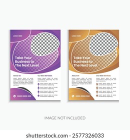 colorfull  poster or leaflet deisgn for corporate business, One pate template