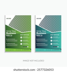 colorfull  poster or leaflet deisgn for corporate business, One pate template