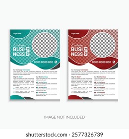 colorfull  poster or leaflet deisgn for corporate business, One pate template