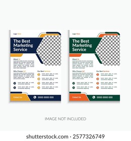 colorfull  poster or leaflet deisgn for corporate business, One pate template