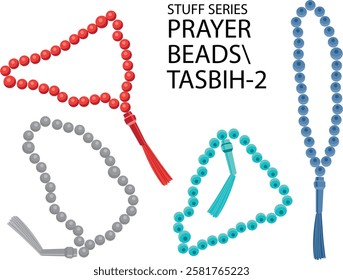 colorfull prayer beads or tasbih