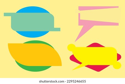 colorfull quote buble inspiration design