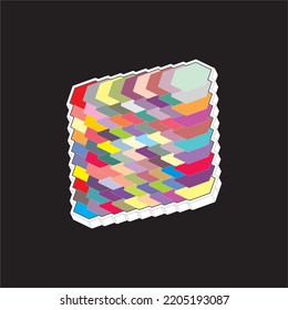  Colorfull random color vector art
