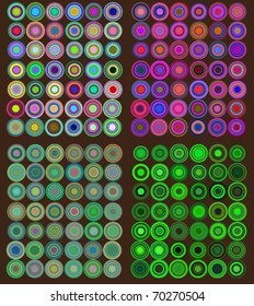 colorfull retro patterns