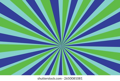 colorfull retro vintage abstract background Sunburst striped background design in purple red blue yellow green and white colors Sunburst or sun burst retro background