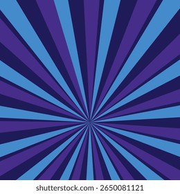 colorfull retro vintage abstract background Sunburst striped background design in purple red blue yellow green and white colors Sunburst or sun burst retro background