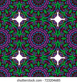 Colorfull Seamless floral pattern. Decorative background. for printing on fabric or paper. vector illustration