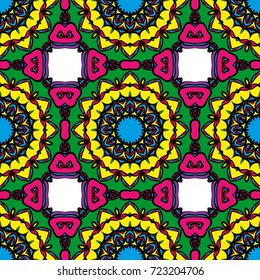 Colorfull Seamless floral pattern. Decorative background. for printing on fabric or paper. vector illustration