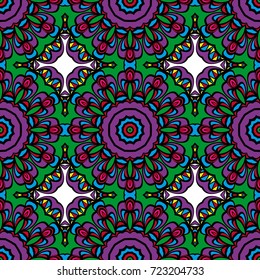 Colorfull Seamless floral pattern. Decorative background. for printing on fabric or paper. vector illustration