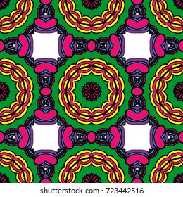 Colorfull Seamless floral pattern. Decorative background. for printing on fabric or paper. vector illustration
