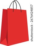 colorfull shoping bag vector style
