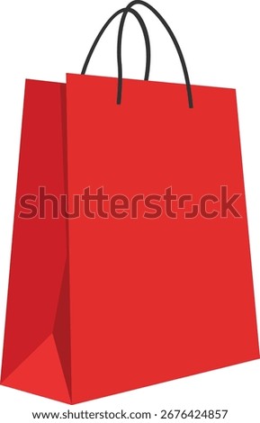 colorfull shoping bag vector style