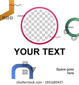 Colorfull social media content design idea