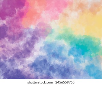 Colorfull Splash: Abstract Watercolor Vector Background