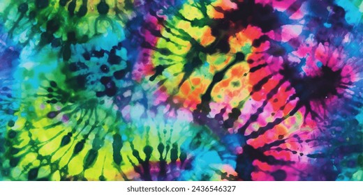 Colorfull tie dye pattern Ink , colorful tie dye pattern abstract background. Tie Dye Colorfull Clouds . Abstract batik brush seamless and repeat pattern design