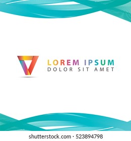 Colorfull triangle logo design