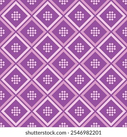 Colorfull vector geometric texture with rhombuses, squares. Abstract modern seamless pattern. Design for decoration, package, textile, upholstery, covers, digital, web