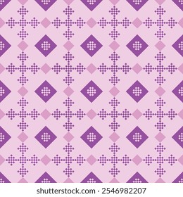 Colorfull vector geometric texture with rhombuses, squares. Abstract modern seamless pattern. Design for decoration, package, textile, upholstery, covers, digital, web