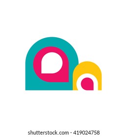 Colorfull Vector Logo Icon Element