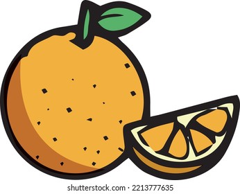 ilustración de fruto vectorial vibrante colorido