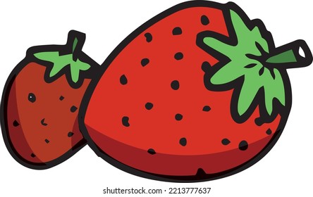 farbige, lebendige Vektorfruchtgrafik