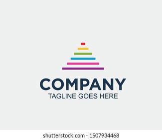 colorfull vibrant vector logo design template