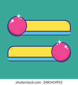 colorfull vintage page marker design