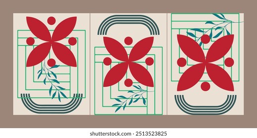 colorfull wall decoration abstract and modern art
