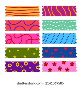 Colorfull washitape for decoration scrapbook