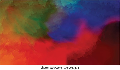 Colorfull watercolor background design vector
