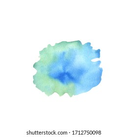 Colorfull watercolor texture. Modern graphic design. Hand drawn banner. Vector illustration