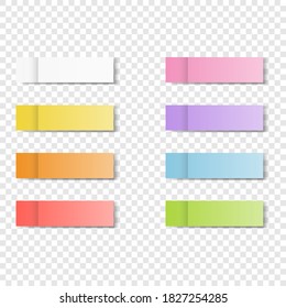 Colorfull and white stickers square isolated on background. Vector illustration. Eps 10