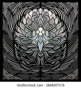 colorfull wolf vector book cover