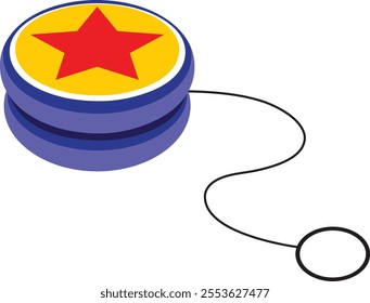 A Colorfull yoyo Toy illustration