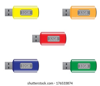 Colorfully Arranged Data Sticks