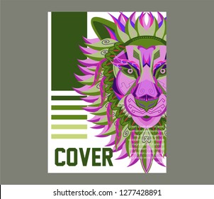 Colorfully Lion. Lion Logo. Creative Artwork - Vector 
