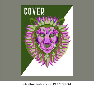 Colorfully Lion. Lion Logo. Creative Artwork - Vector 