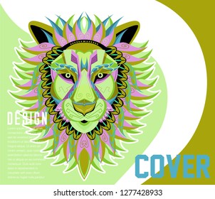 Colorfully Lion. Lion Logo. Creative Artwork - Vector 