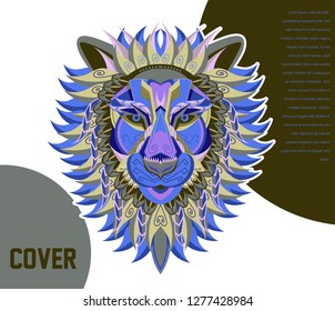 Colorfully Lion. Lion Logo. Creative Artwork - Vector 