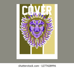 Colorfully Lion. Lion Logo. Creative Artwork - Vector 