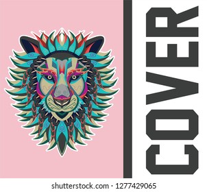 Colorfully Lion. Lion Logo. Creative Artwork - Vector 