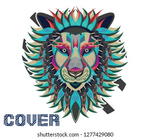 Colorfully Lion. Lion Logo. Creative Artwork - Vector 