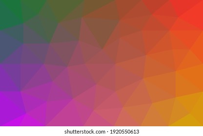 Colorfully vector abstract polygonal pattern. Creative geometric illustration in Origami style with gradient. Brand-new design for your business.