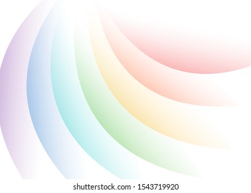 Colorfuls curves lines overlapping wave abstract vector background illustration